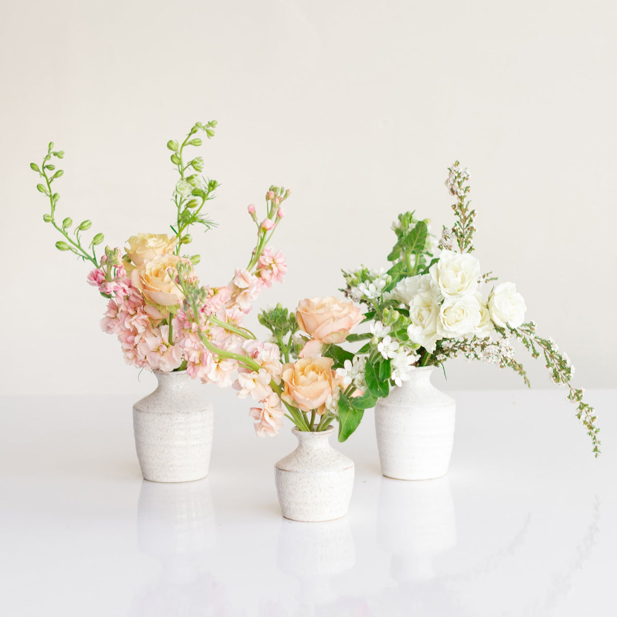 fresh flower bud vase arrangements