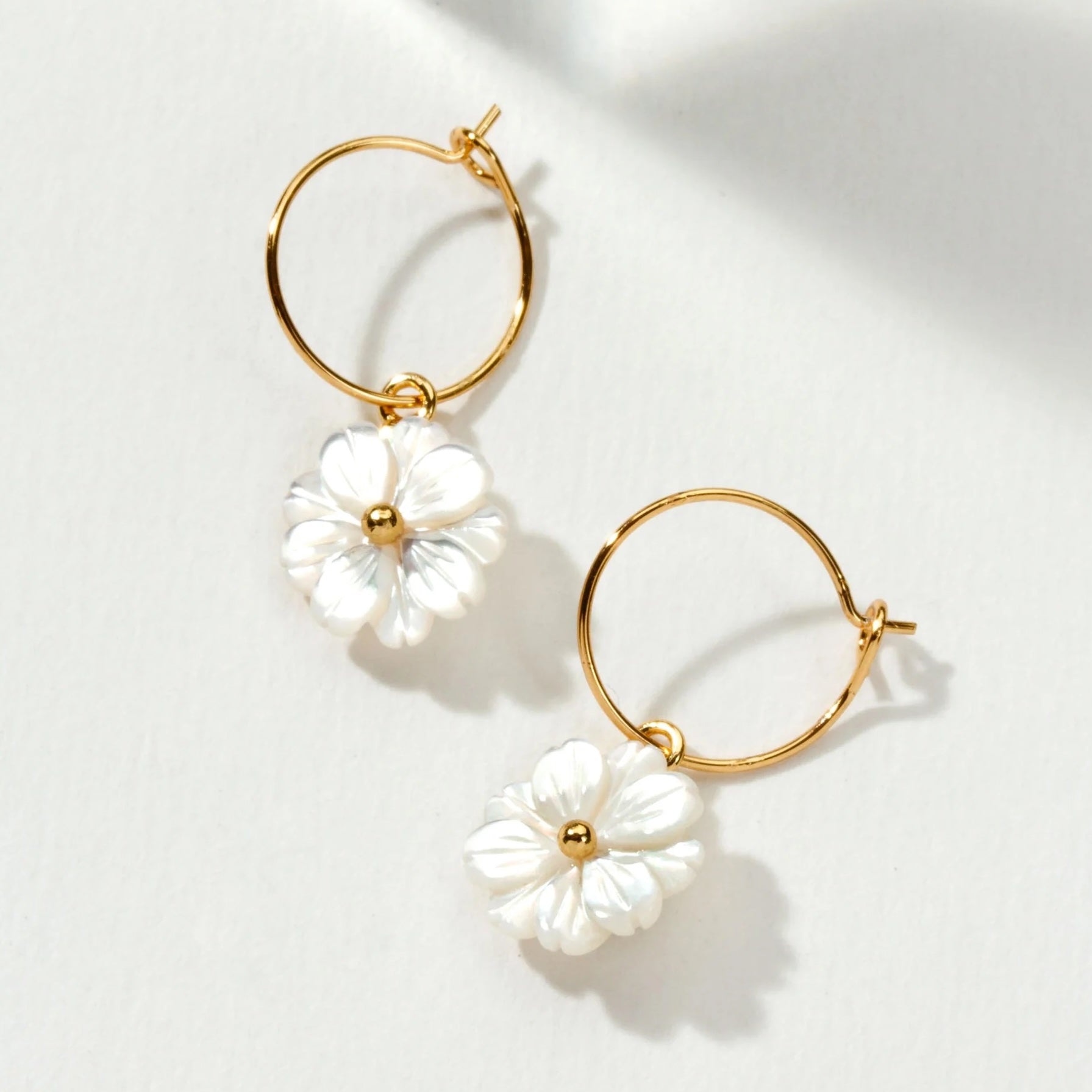 Blooming Mini Hoop Earring | Luna Norte