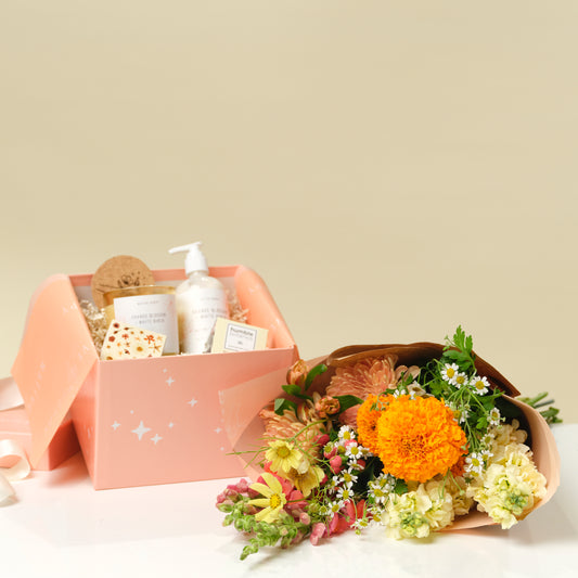 Bathing Beauty Gift Box + Flower Wrap from Native Poppy