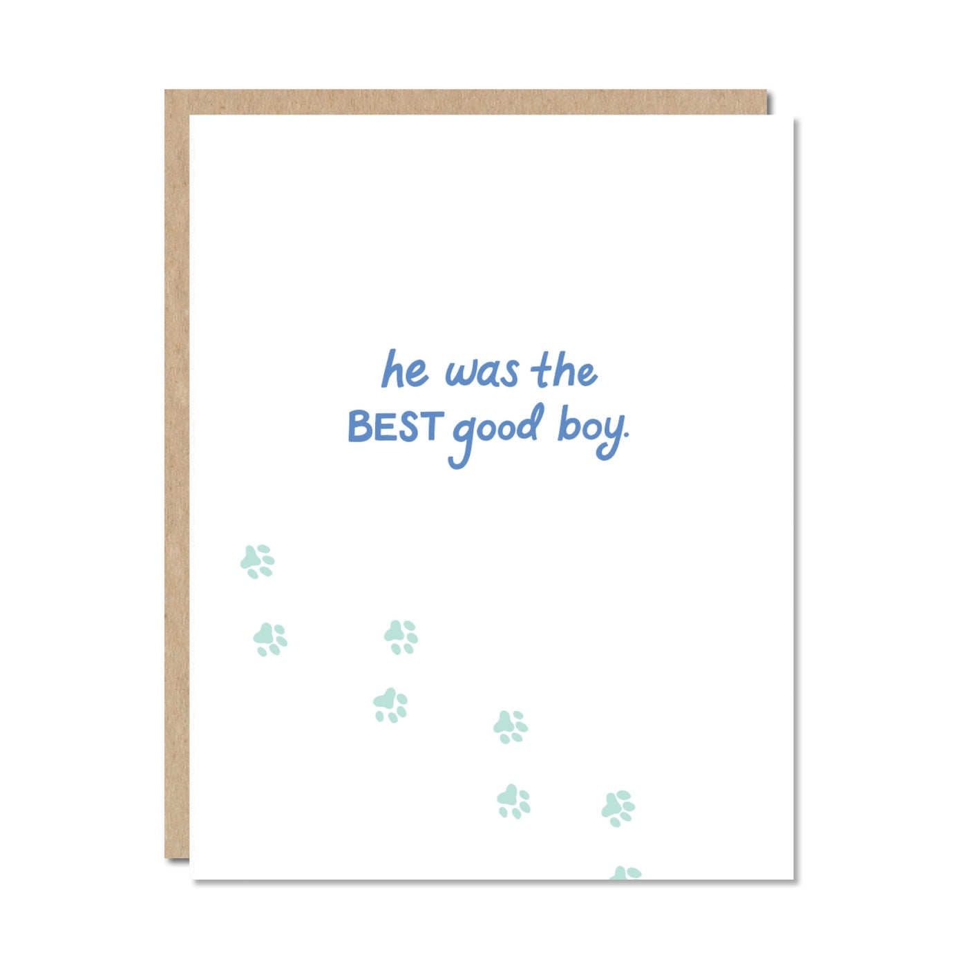 Best Good Boy - Pet Loss Sympathy Card