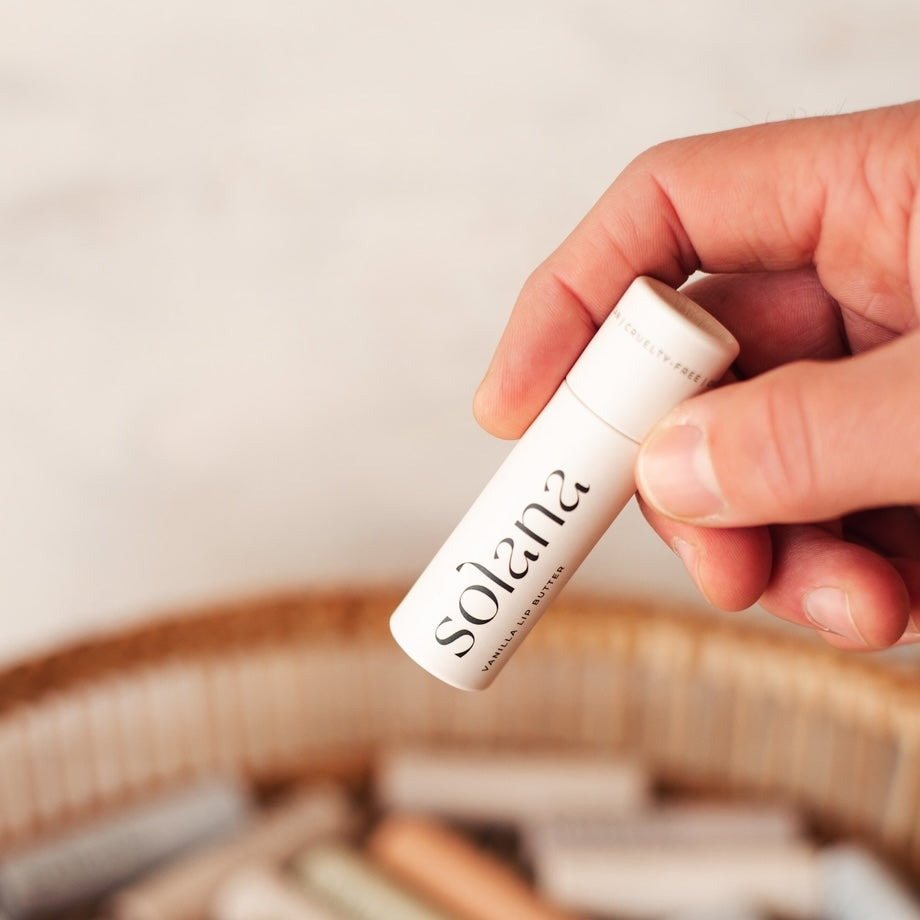 Vanilla eco-friendly lip balm