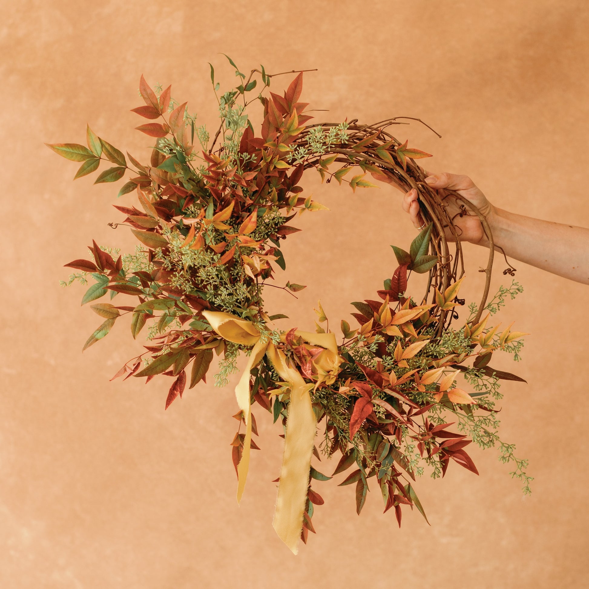 Fresh Fall Wreath from Native Poppy in San Diego