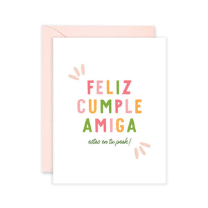 Feliz Cumpleanos - Happy Birthday in Spanish Greeting Card Stock