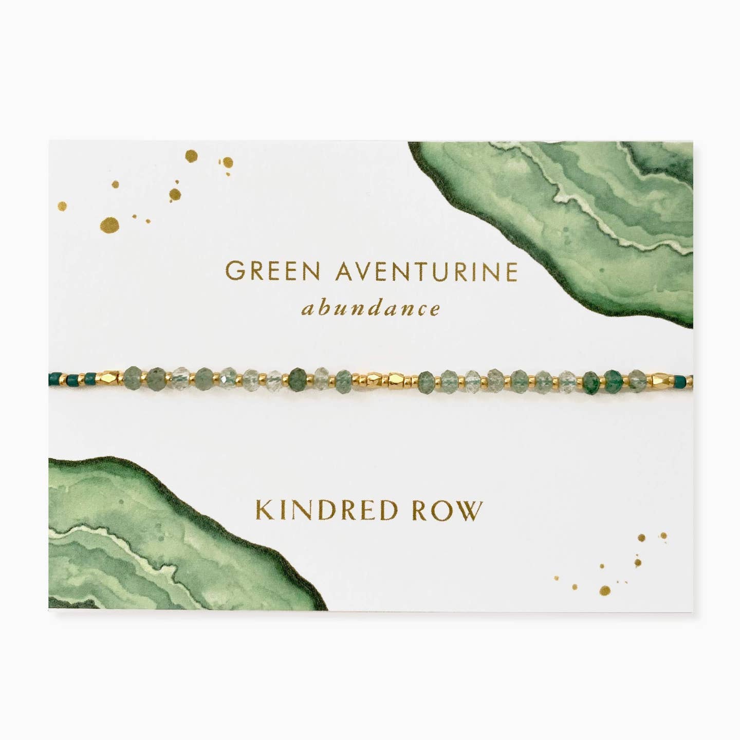 Green Adventurine Gemstone Stacking Bracelet