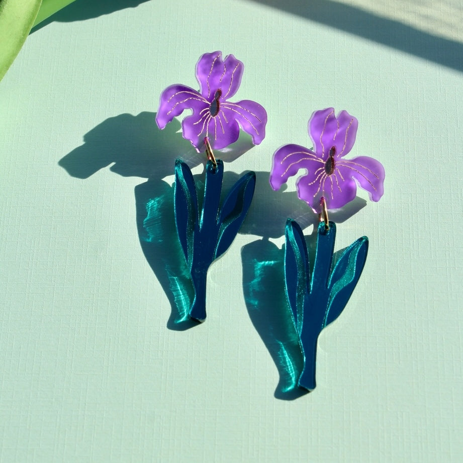 Iris Acrylic Earrings