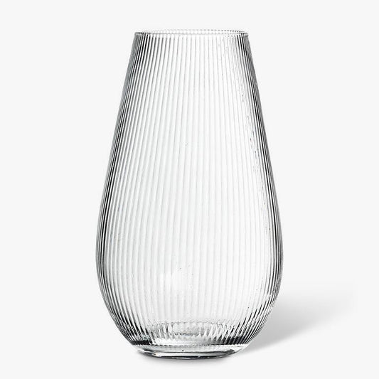 Allison Optic Glass Tapered Vase