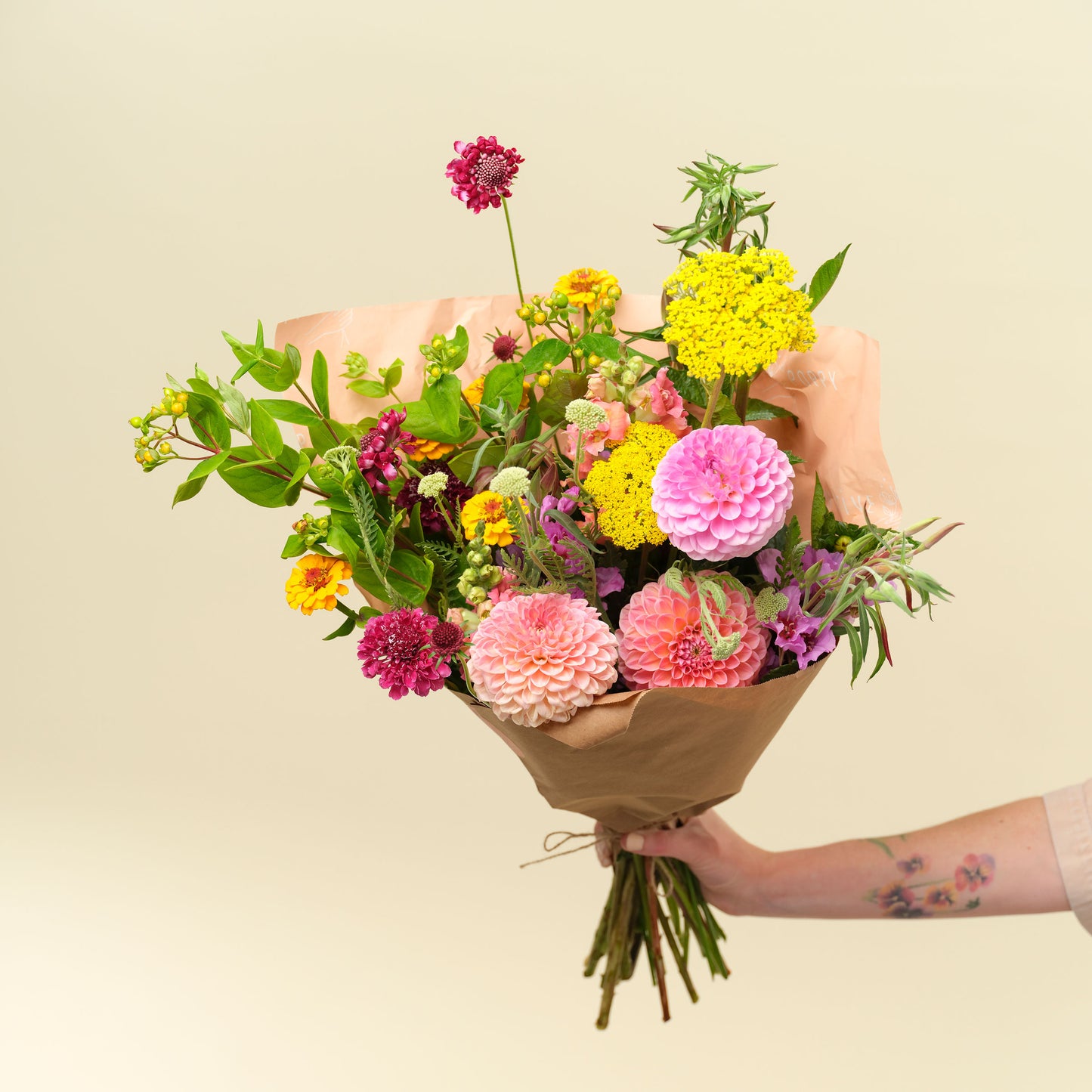 Grand Locally-Grown Flower Wrap from Native Poppy in Spring 2024