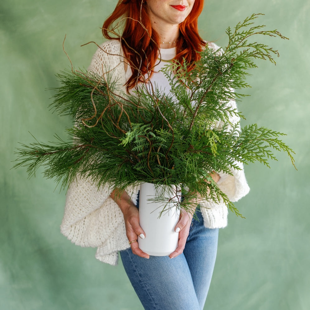 Holiday Greens Tall Arrangement