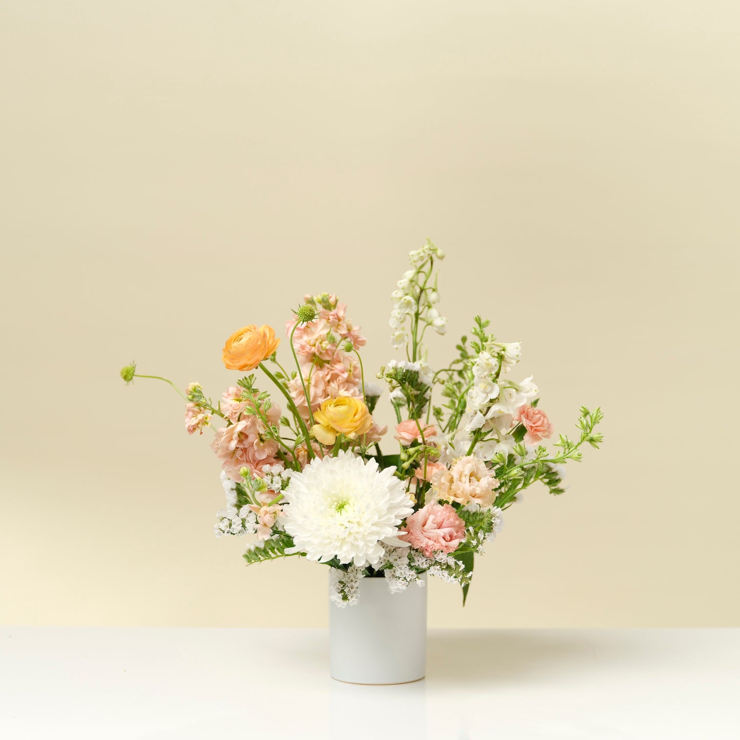 Petite neutral flower arrangement from Native Poppy