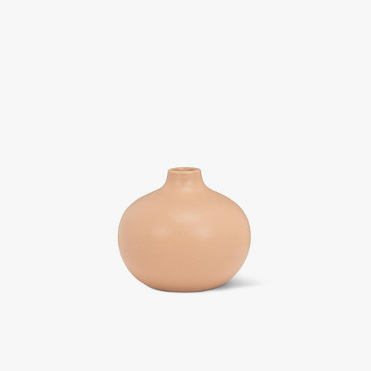 Tan Ceramic Bud Vase