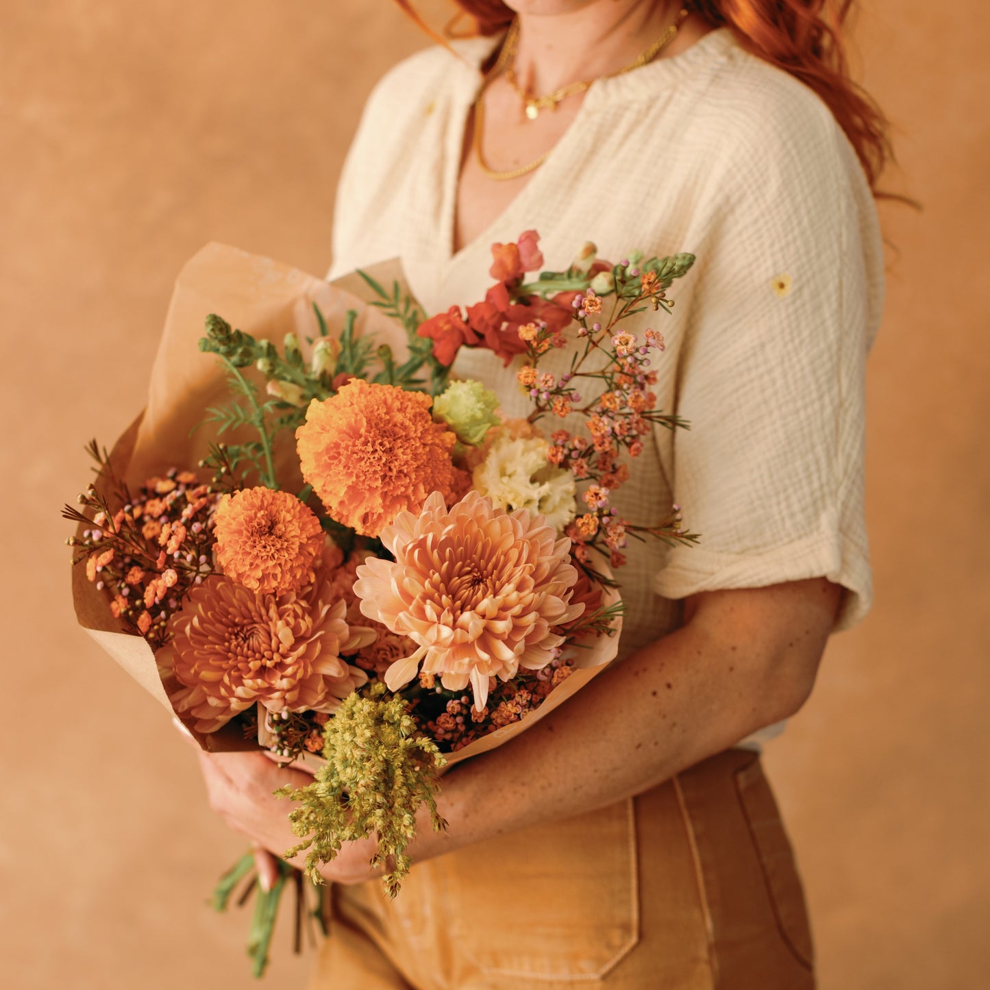 Thanksgiving flower bouquet from San Diego flower shop Native Poppy