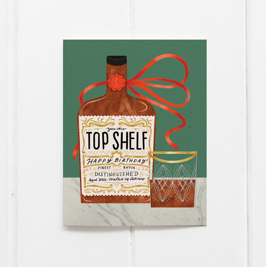 Top Shelf Birthday Card | Olive & Co.