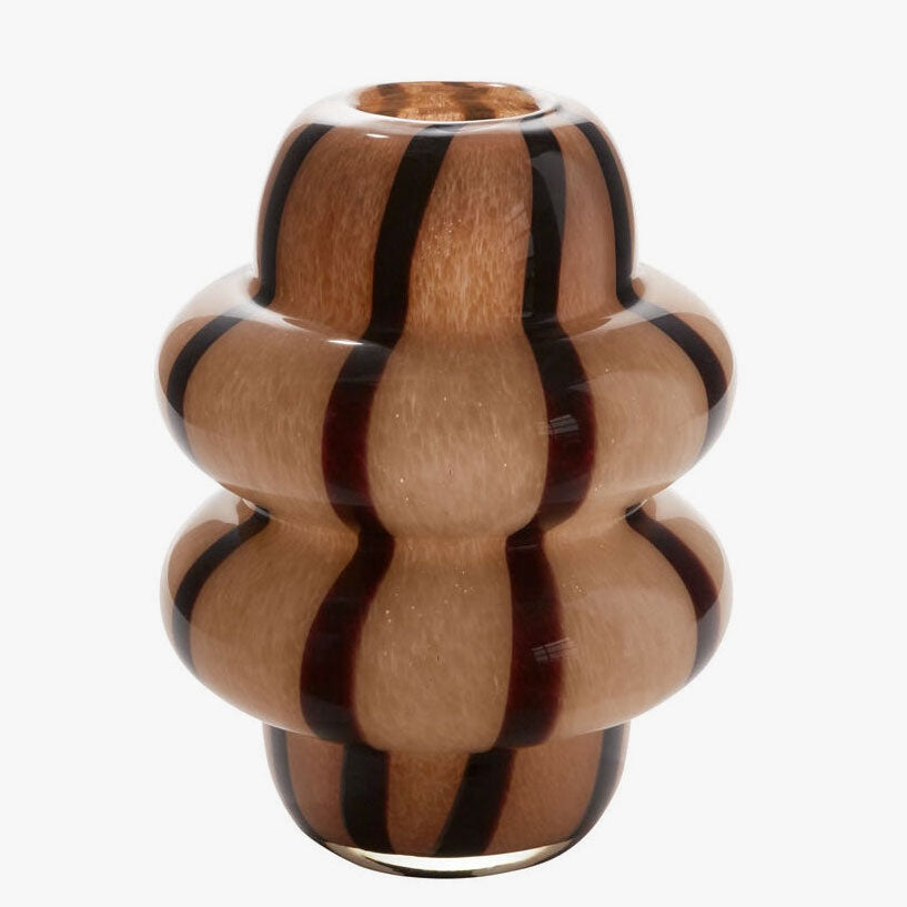 Vanessa Striped Glass Vase