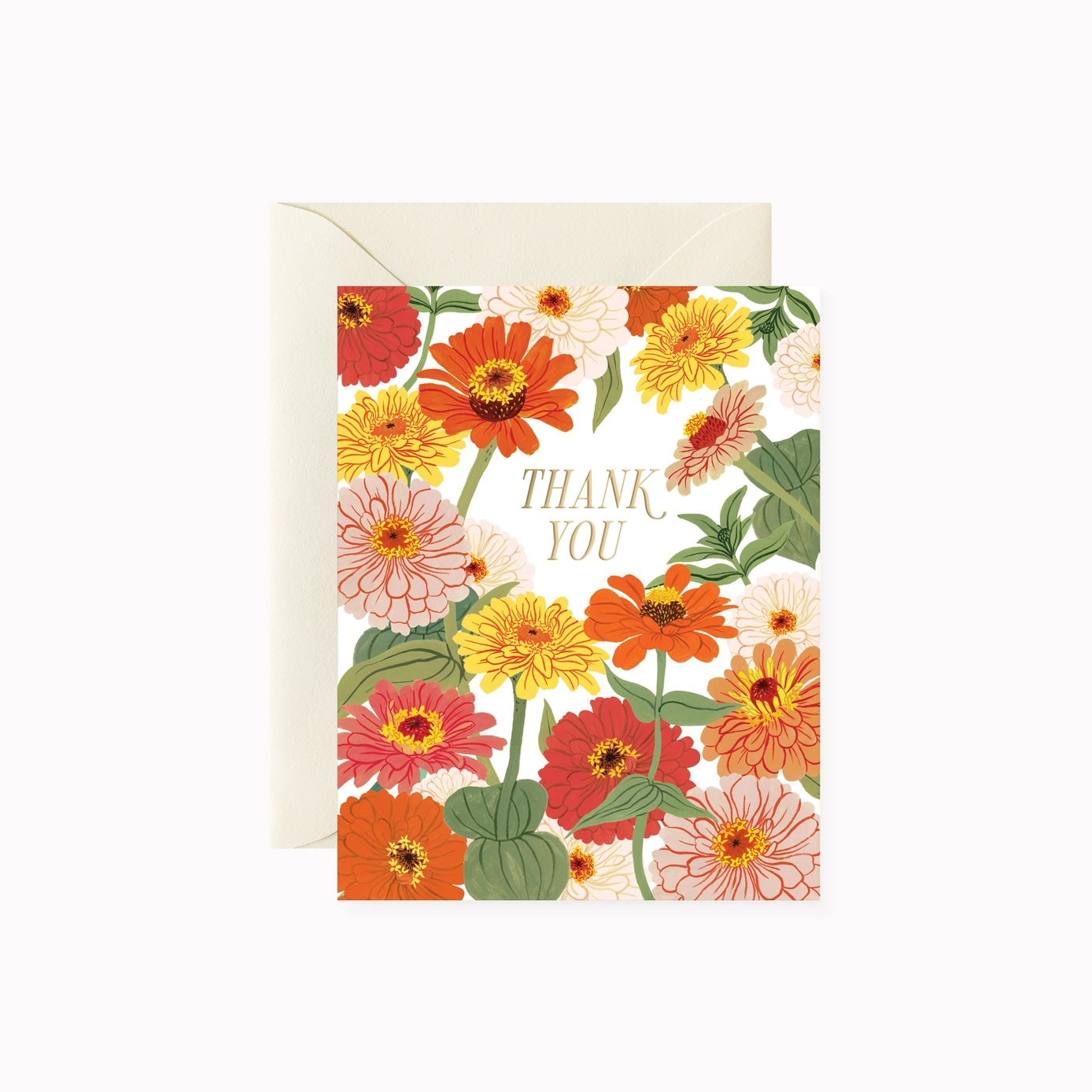 Zinnia Thank You Card from Botanica Paper Co.