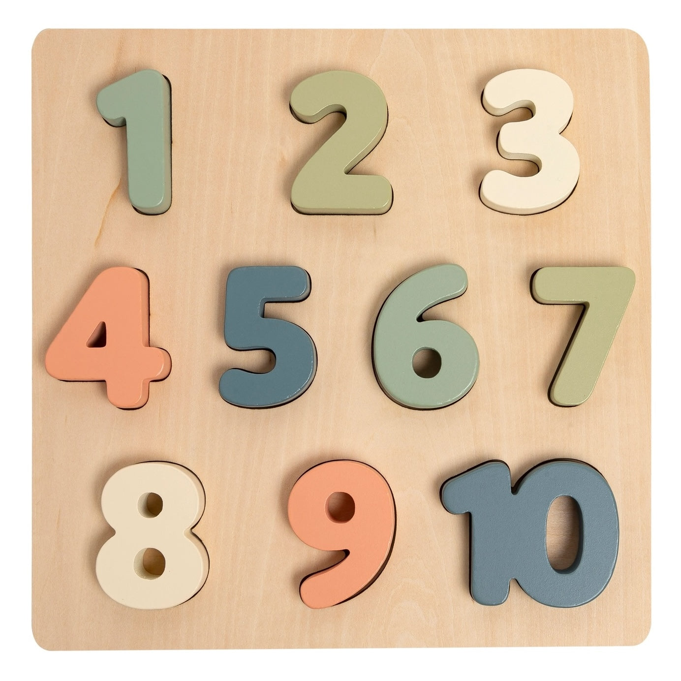 Wooden Number Puzzle | Pearhead