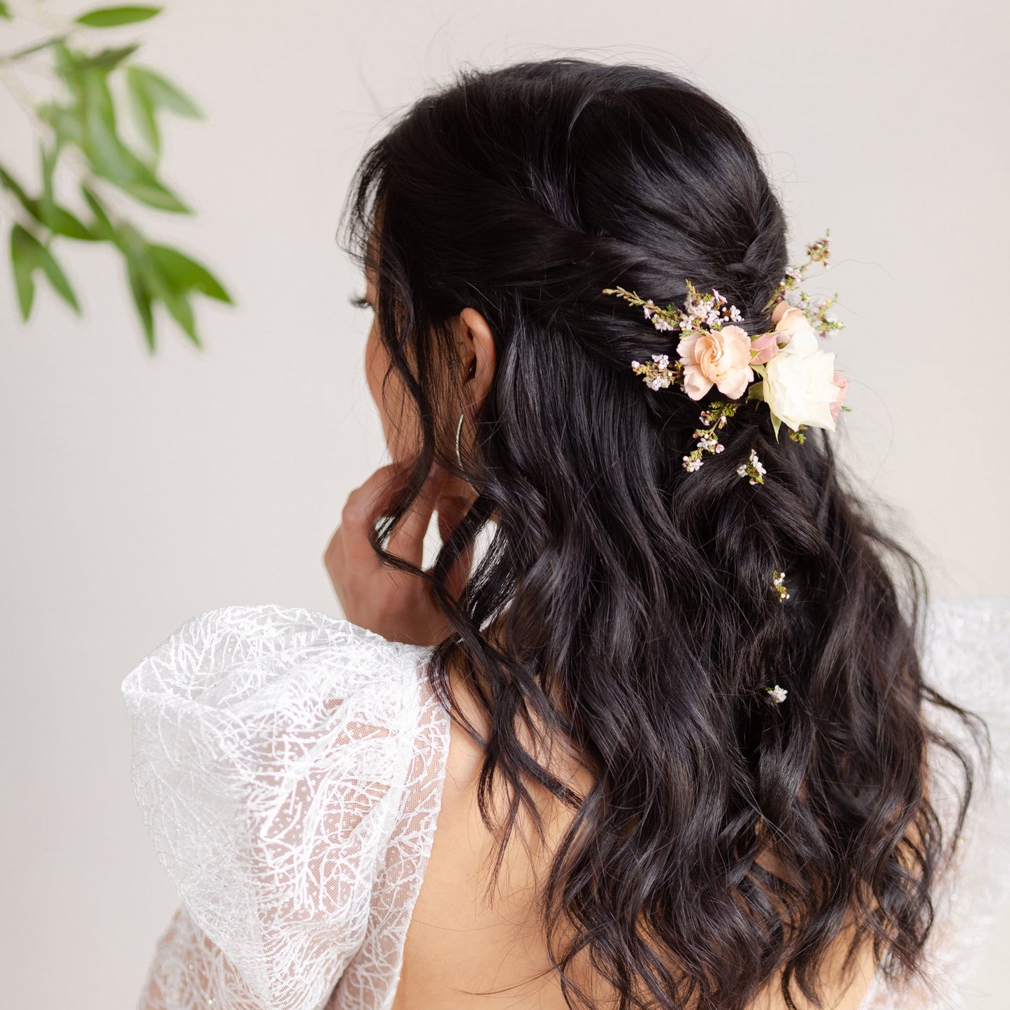 Bridal Hair Flowers from Native Poppy