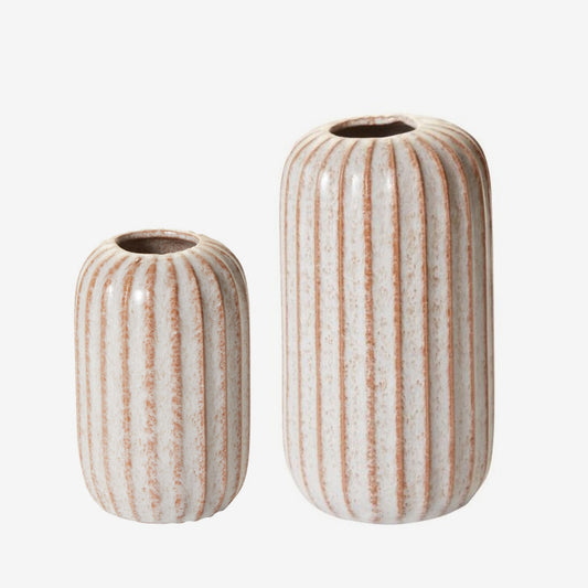 Ginger Ceramic Bud Vase - Short and tall