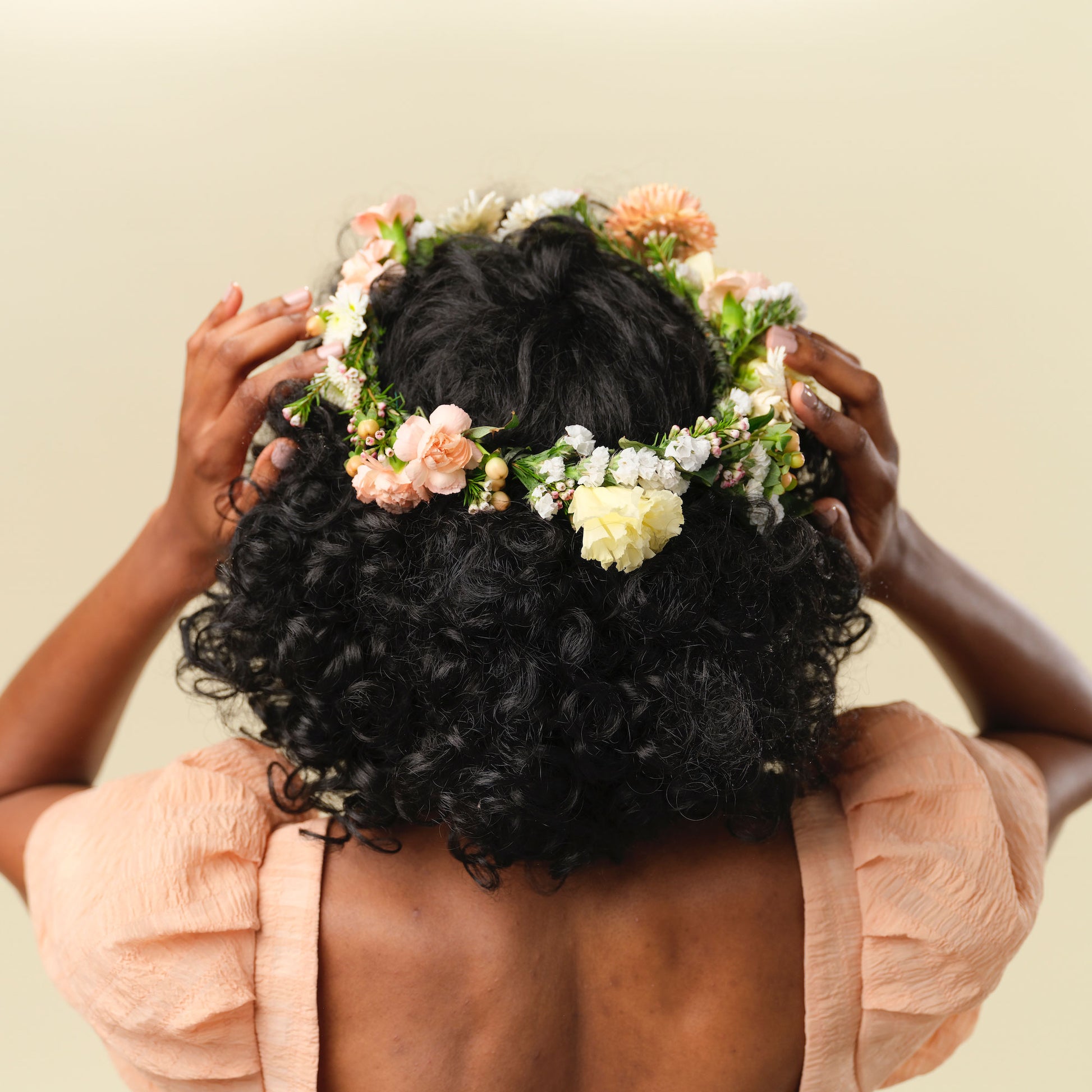 Back of the Lucy Flower crown