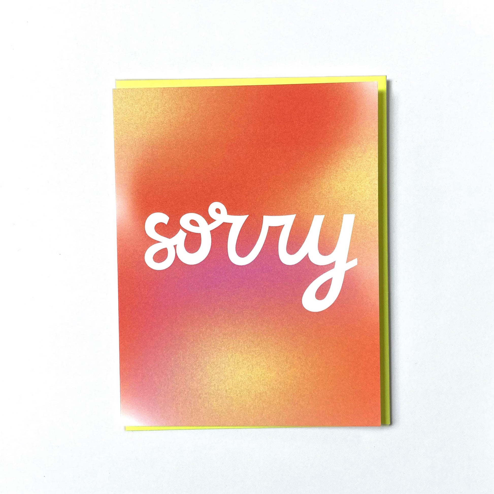 Bright gradient Sorry Card | Cards by Dé