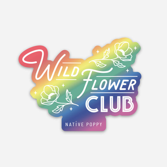 Wild Flower Club Sticker - Pride Edition