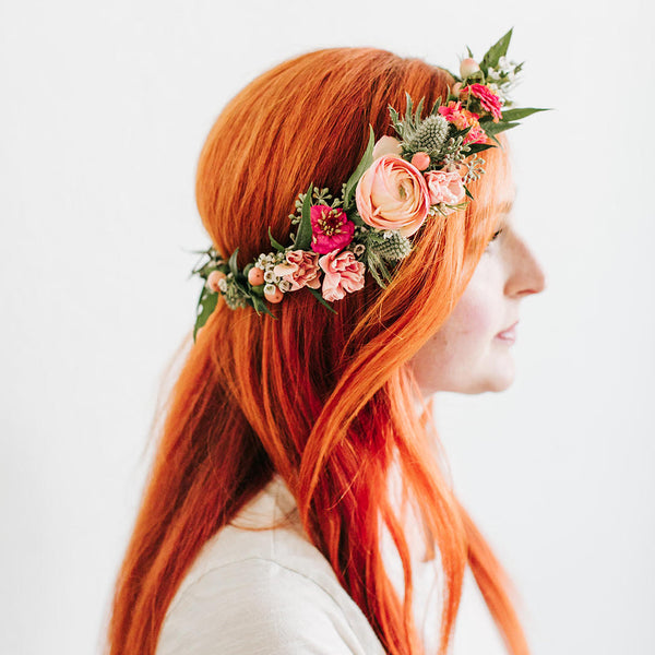 DIY Flower Crown Kit + Fresh Flowers – Native Poppy