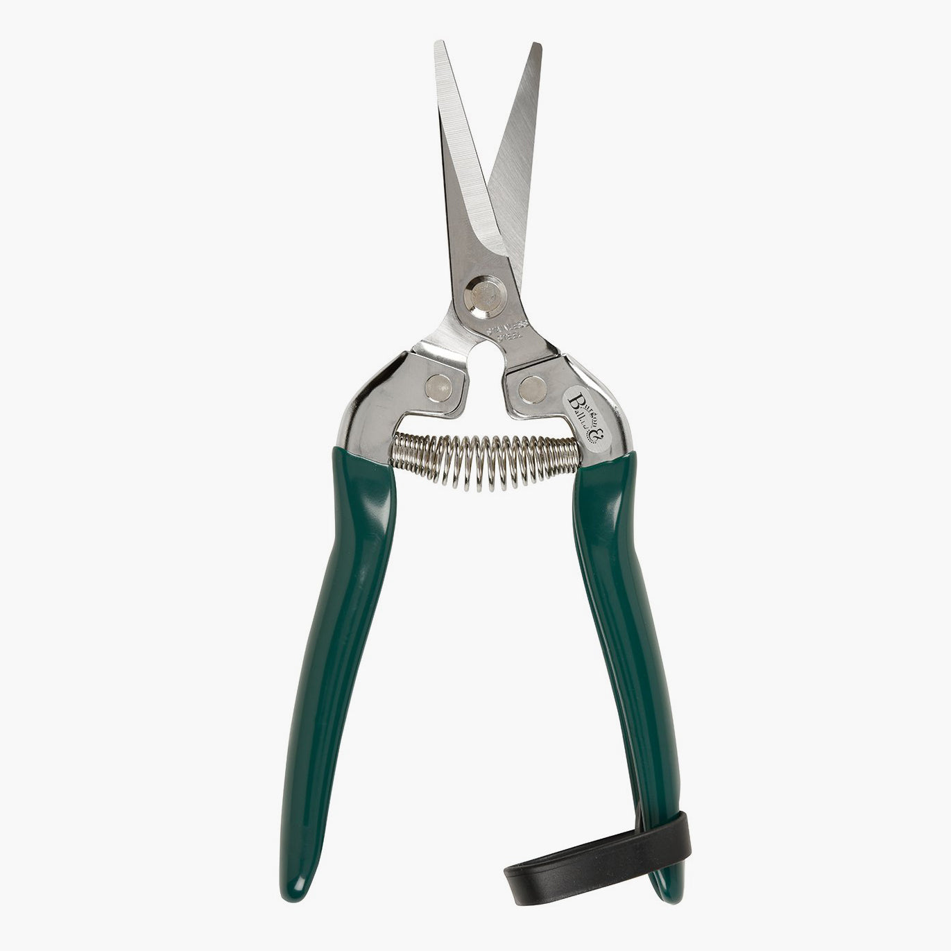 Green handled flower snips