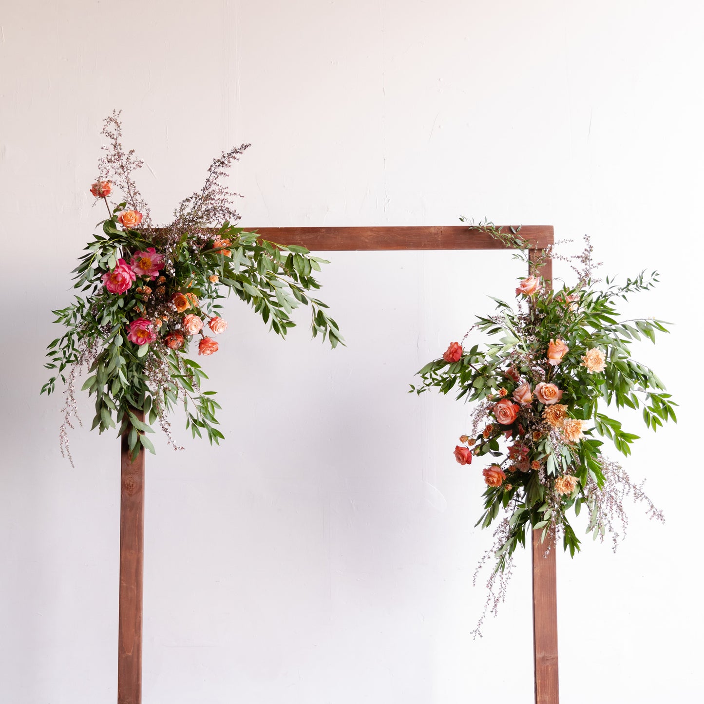 "Perfect Pair" Floral arch for weddings designed by Native Poppy