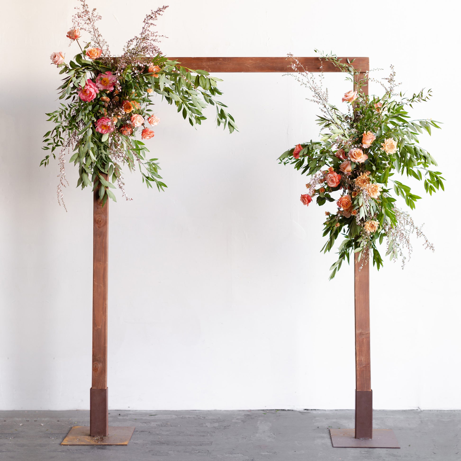 Floral wedding arch design from Native Poppy