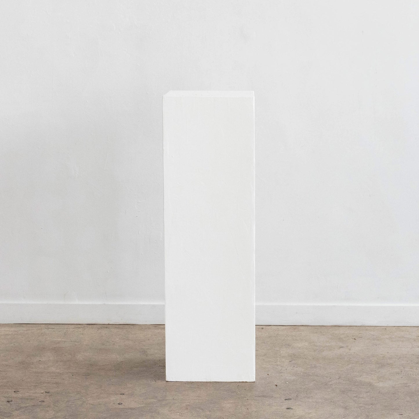 White block wooden event pedestal